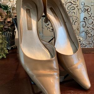 Bandolier Gold Kitten Heels